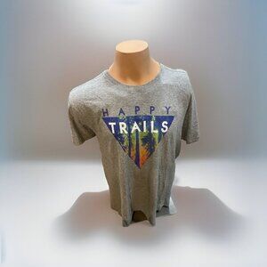 Men's Life is Good Short Sleeve T Shirt XL Hiking Happy Trails New With Tags